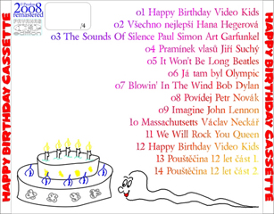 project Happy Birthday Cassette zadní